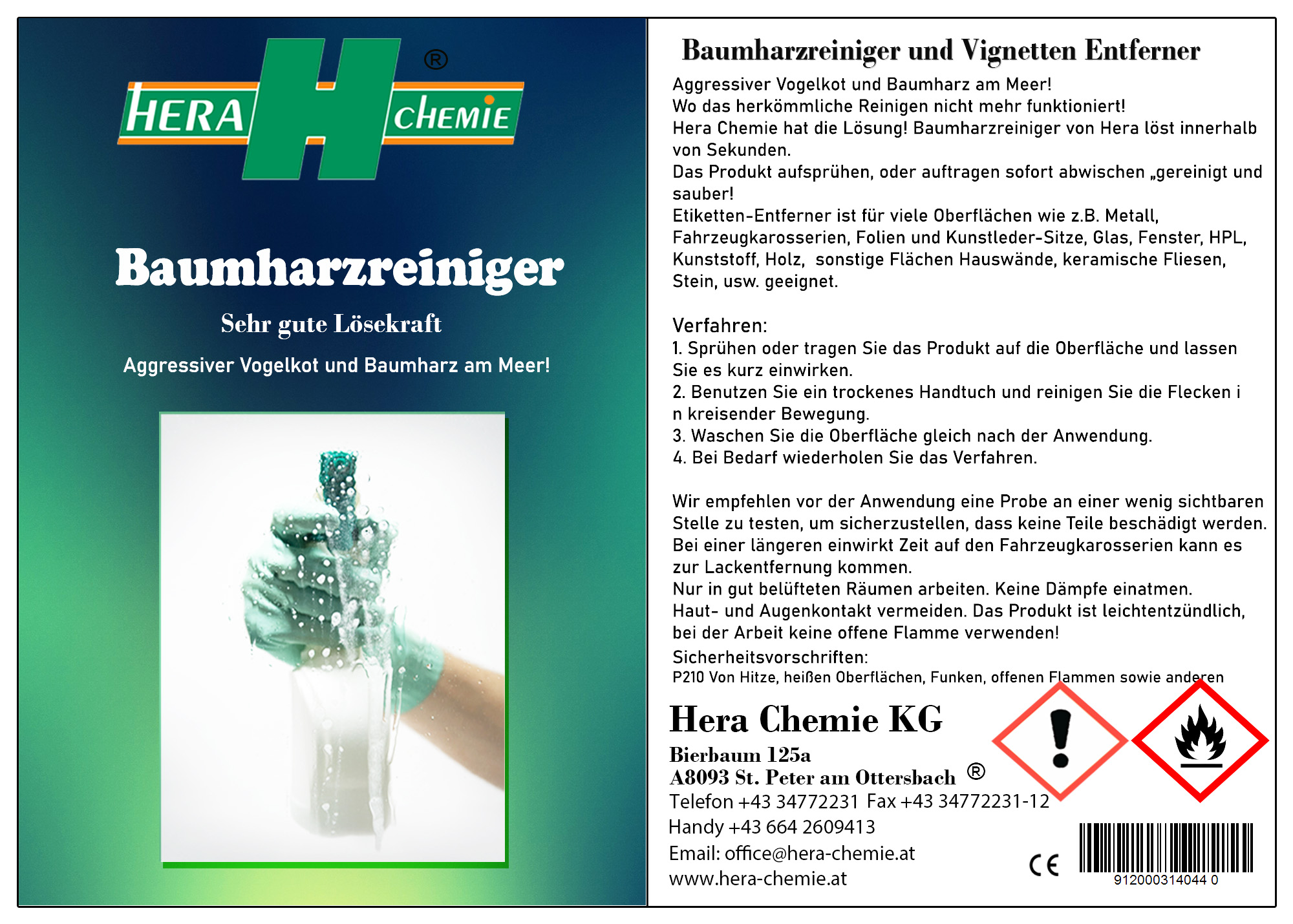 Hygienische Händedesinfektion – Flüssig - Hera Chemie